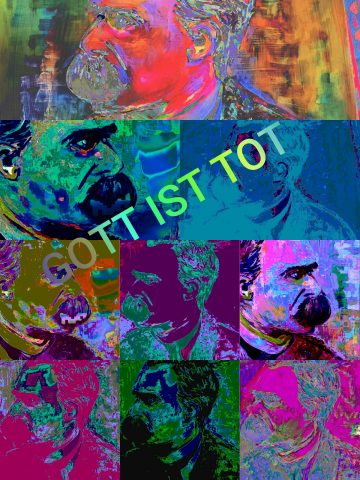 Gott ist tot Nietzsche Popart